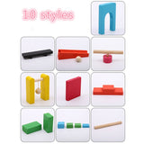 Montessori Rainbow Wooden Dominies Educational Toy for Children