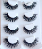 HBZGTLAD 2/4 Pairs Natural False Eyelashes Fake Lashes Long Makeup 3d Mink Lashes Eyelash Extension Mink Eyelashes for Beauty - shopwishi 