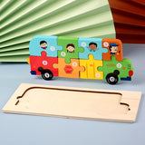 Montessori Wooden Dinosaur Puzzle for Toddlers