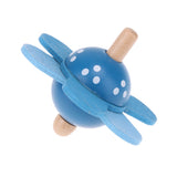 Kids Wooden Toys Flower Rotate Spinning Top Wooden Classic Toys for Chidren Kids Develop Intelligence Education Montessori Toys