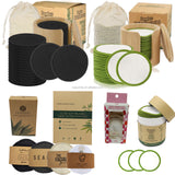 Sopurrrdy Factory Directly Wholesale Round Face Bamboo Washable Reusable Makeup Remover Pads Bamboo Make Up Remover Pads