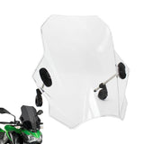 Universal Motorcycle Windshield Windscreen Wind Deflector With Adjustable Bracket  Fit for BMW Honda Yamaha Kawasaki Suzuki