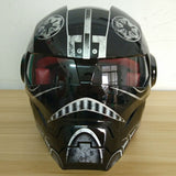 Masei Bright Black Warrior Mens Womens IRONMAN Iron Man Helmet Motorcycle