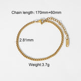 3mm 6mm 8mm 12mm Miami Cuban Chain Bracelet Punk Jewelry for Men Women 18K Gold Plated Stainless Chain Bracelet