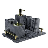Home Marble Bathroom Accessories Set Marble Effect Accessory Bathroom Set
