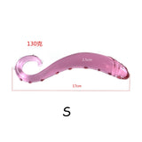 Pink Hippocampus Glass Dildo Realistic Sex Adults Toys