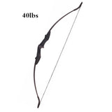 30-50Ibs Powerful Recurve Bow and Arrows Archery Bow With Double Arrow Rest for Left and Right Hands Outdoor Hunting Shooting - shopwishi 