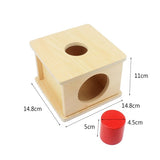 Montessori Toddler's Wooden Sensorial Box Board Puzzle