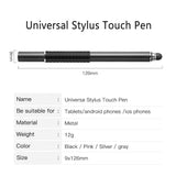 Universal 2 in 1 Stylus Pen Drawing Tablet Capacitive Screen Caneta Touch Pen for Mobile Android Phone Smart Pencil Accessories