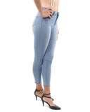 Talus High Waisted Skinny Jeans - Light Blue