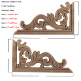 VZLX Unique Natural Floral Wood Carved Wooden Figurines