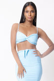 SPAGHETTI STRAPS TWO PIECE SET