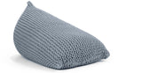 knitted  BEAN BAG/ floor cushion/ footstool