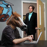 Cosplay masquerade halloween horse head mask