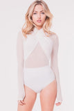 HALTER MESH BODYSUIT