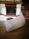 GREY WOOLEN knitted BEAN BAG