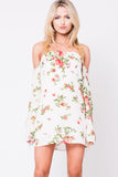 OFF SHOULDER FLORAL MINI DRESS