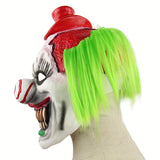 Red hat clown hood halloween mask