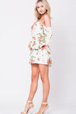 OFF SHOULDER FLORAL MINI DRESS