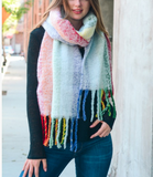 Super Soft Rainbow Large Tassel Scarf