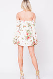 OFF SHOULDER FLORAL MINI DRESS