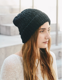 Cute Black Chenille Beanie