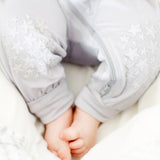 Light Grey Grip N' Go Romper - Bamboo