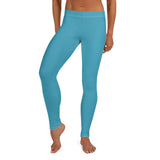 Mid Waist Baby Blue Leggings