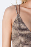 GLITTER TEXTURED MAXI DRESS