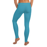 Mid Waist Baby Blue Leggings