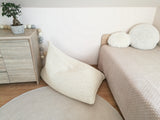 knitted  BEAN BAG/ floor cushion/ footstool