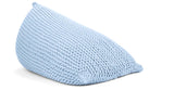 knitted  BEAN BAG/ floor cushion/ footstool