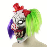 Red hat clown hood halloween mask