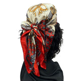 Multi Purpose Satin Scarf. (35" x 35")