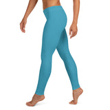 Mid Waist Baby Blue Leggings