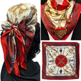 Multi Purpose Satin Scarf. (35" x 35")