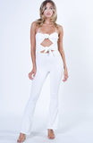 TIE FRONT JUMPSUIT