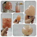 Himalayan Warm White Salt Lamp Natural Crystal Hand Carved Night Light