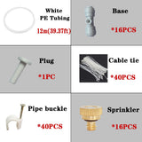 Atomizing Spray Cooling Water Fog Sprayer System Garden Nebulizer