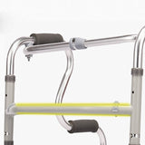Walker Double Bend Four Legged Crutches for Disabled Exercise Rehabilitation Aid Aluminum Alloy Elderly Height Adjustable Walker