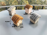 Kids Wooden Toy Color Nordic Buiding House Stacking Crochet House Blocks Hedgechog Unpaint Wooden Trees  Montessori Toy