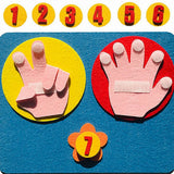 Kids Montessori Toys Materials DIY Non-Woven Math Toys Numbers Counting Toy Educational Learning Toys for Children Teaching Aids