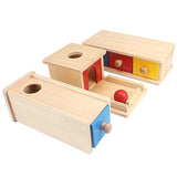 Montessori Toddler's Wooden Sensorial Box Board Puzzle