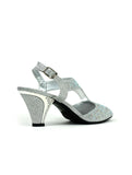 Muted Elegance Heel Silver