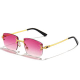 HBK 2021-2022 New Fashion Luxury Frameless Sun Glasses Rimless Sunglasses
