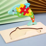 Montessori Wooden Dinosaur Puzzle for Toddlers