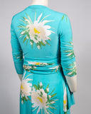 V-Neck Jersey Dress with Front Wrap