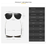 SHINELOT PE108 High Quality Metal Unisex Polarized Sunglasses Mirror Lens Pilot Sun Glasses