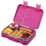 Eco Friendly Gasket Microwavable Biodegradable Sustainable Bento Lunch Boxes 3 Compartment Reusable Bento Kids Lunch Box Set