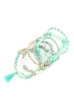 Hdb2201 - Boho Tassel Charm Bracelet